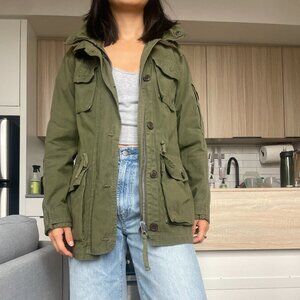 J. Crew Women's Olive Cargo Jacket (XS)